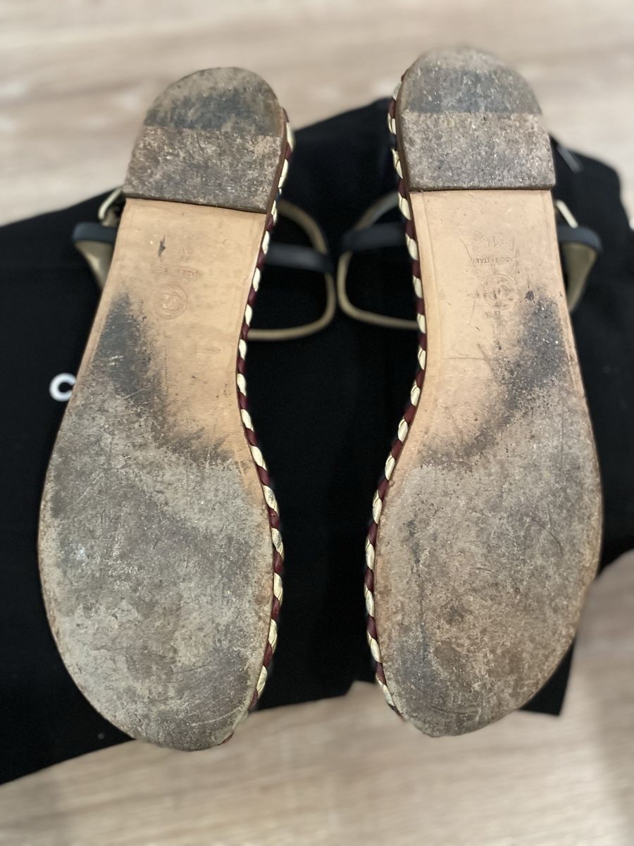 Chanel Scarpe da donna: Sandales Chanel T 41 – Usato da Corsier GE venduto da tanamera 4