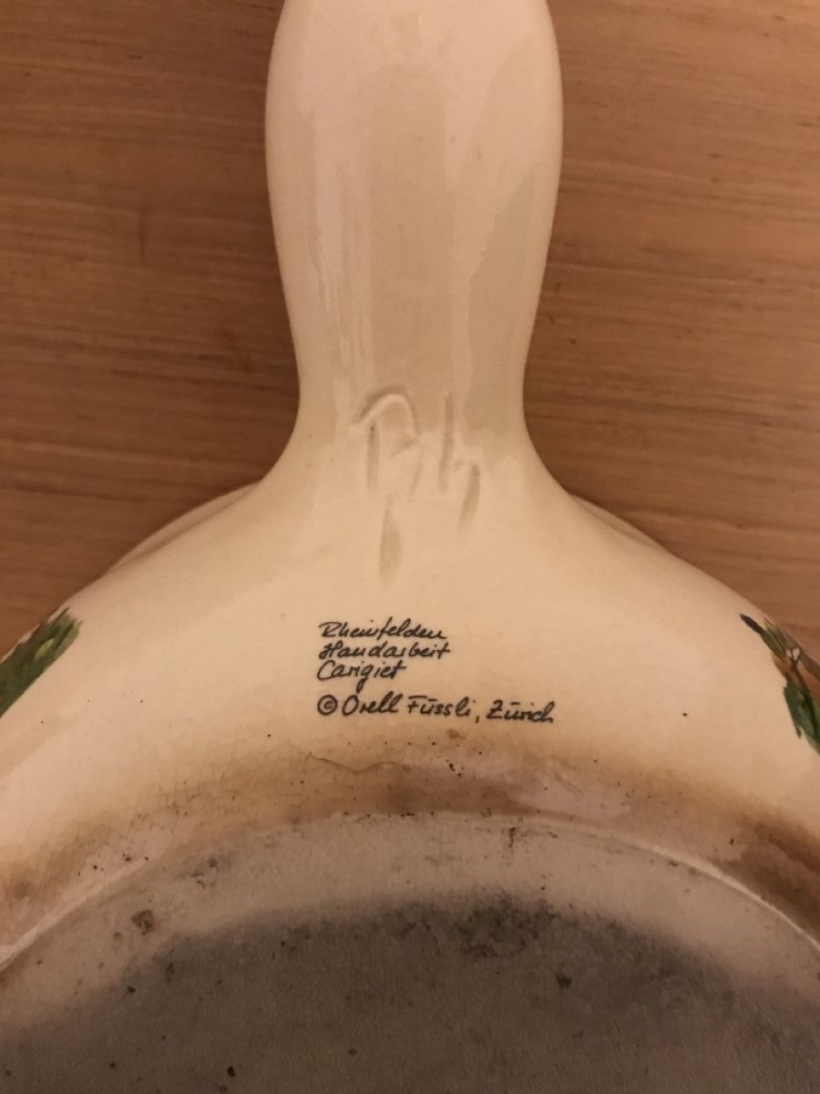 Padelle: Rheinfelder Keramik, Caquelon SCHELLEN-URSLI, 20cm – Usato da Zürich venduto da Pizza03 5