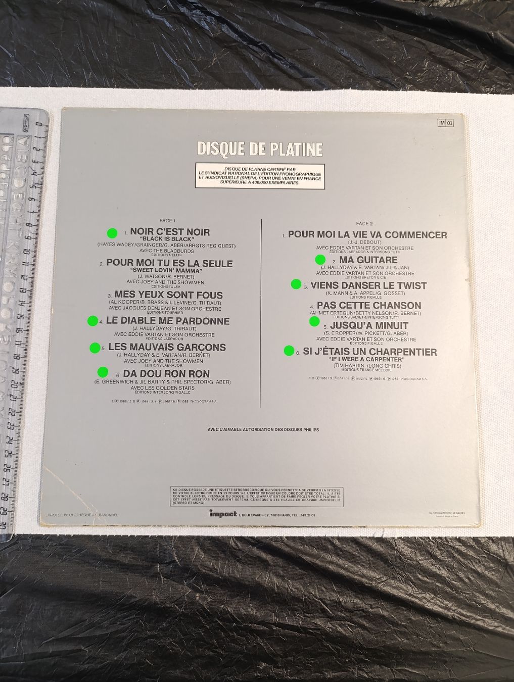 Schallplatten: Johnny Hallyday, Disque de Platine Volume 3 – Gebraucht aus Avry-sur-Matran von dav_nm5p 1