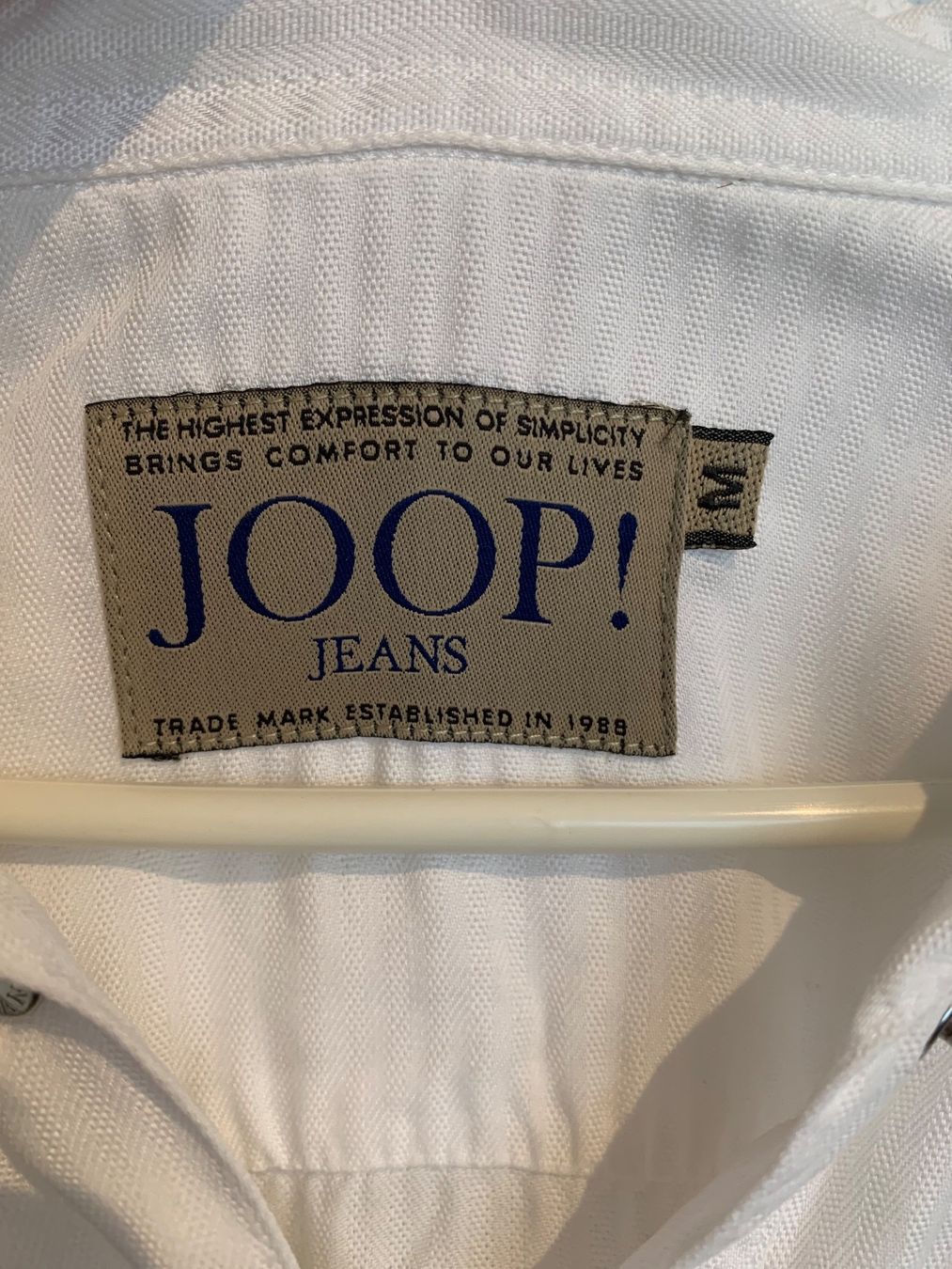 Joop Camicette: Joop! Jeans Bluse Hemd weiss Gr. M – Usato da Fislisbach venduto da KolibriSecondhand 2