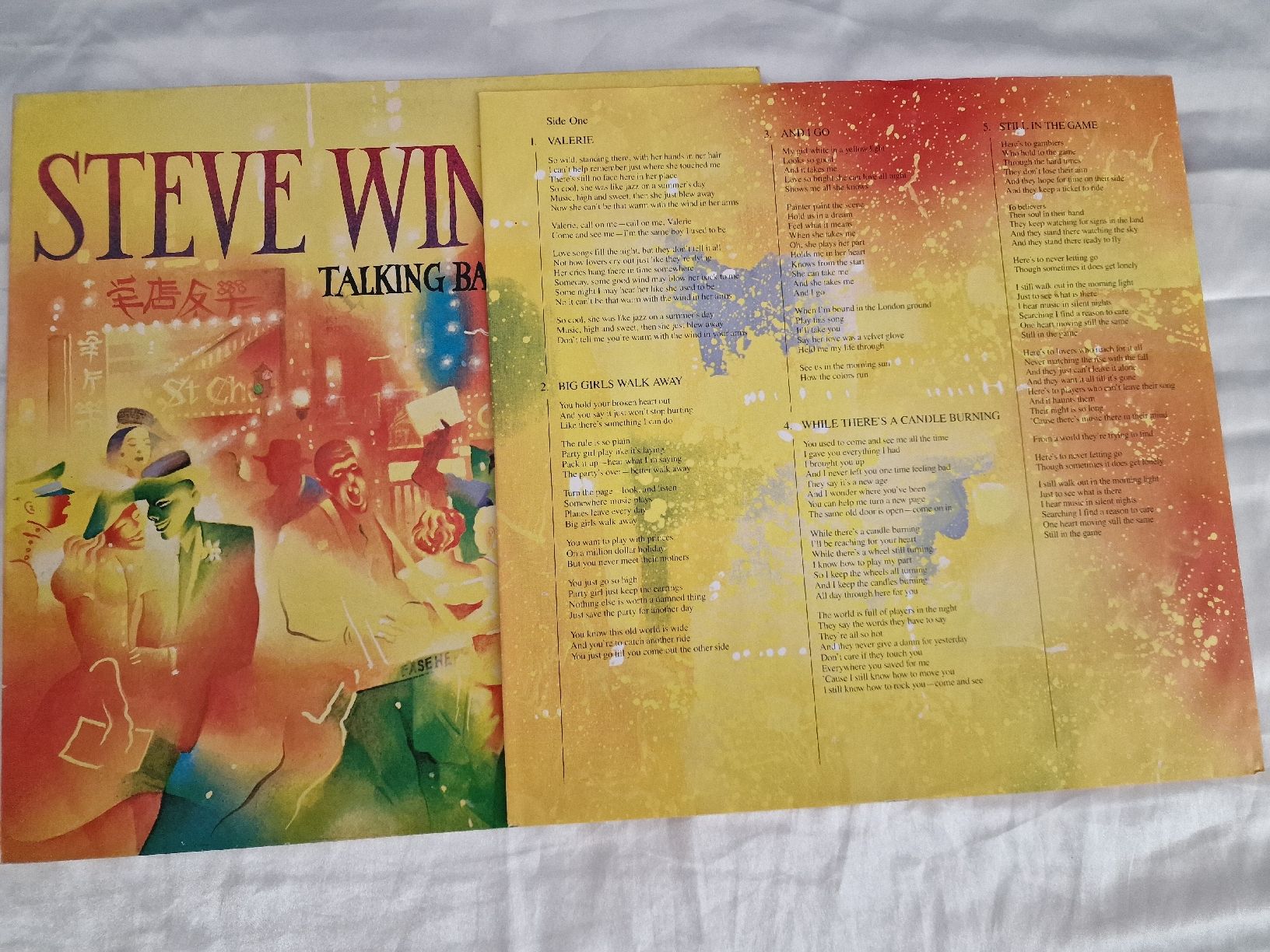 Schallplatten: Steve Winwood - Talking back to the Night – Gebraucht aus Pfaffnau von gunport 2
