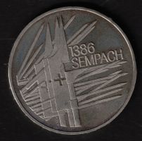 5 Franken Gedenkmünze     Schlacht bei Sempach 1386