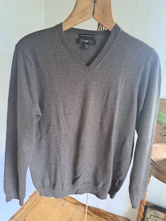 PRONTO UOMO Merino V-Neck Pullover L Wollpulli Pulli M