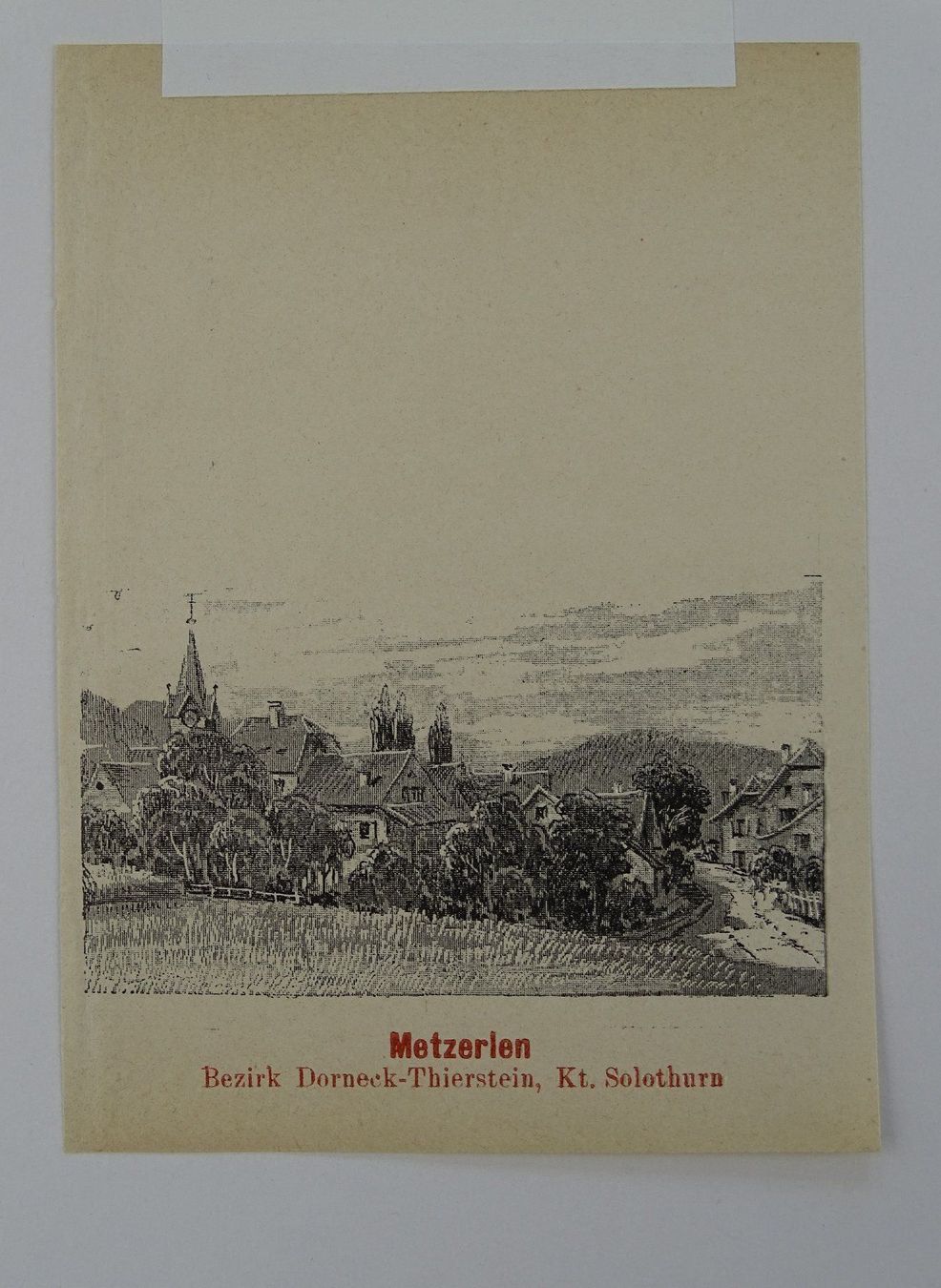 Incisioni: METZERLEN, ZINKÄTZUNG 1896 – Usato da Grüningen venduto da Kartensammler 2