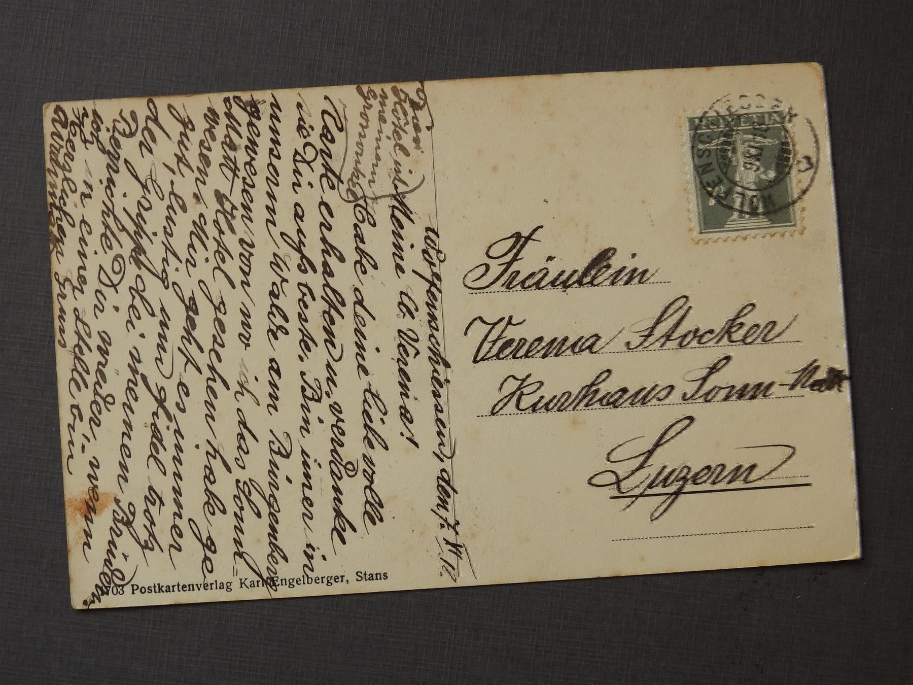 Cartoline postali: Wolfenschiessen Hotel Eintracht – Usato da Rain venduto da 999-800-K 1