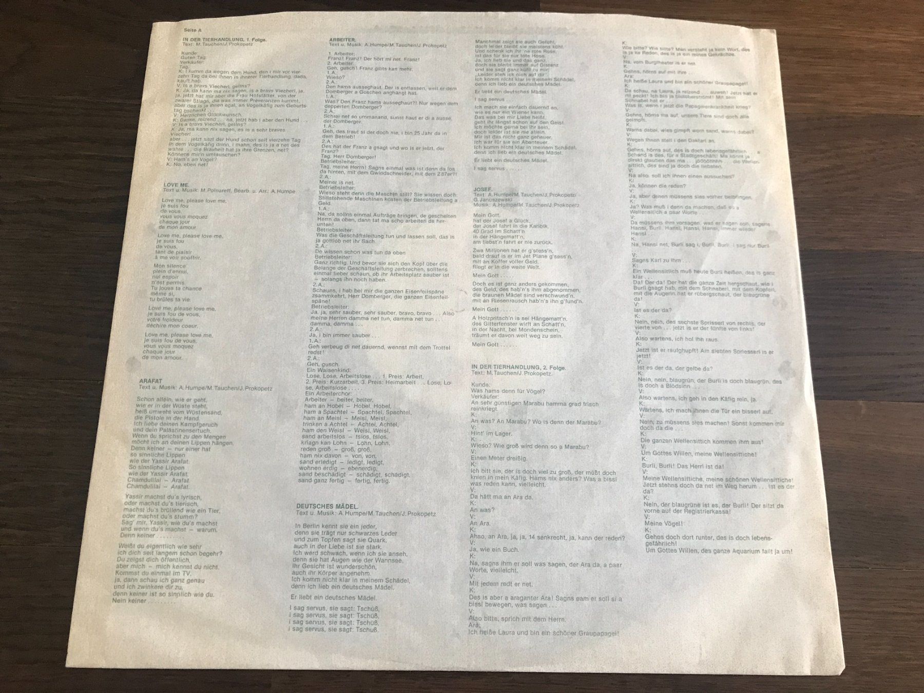 Dischi in vinile: TAUCHEN - PROKOPETZ - DÖF – Usato da Buchs AG venduto da Archie 2