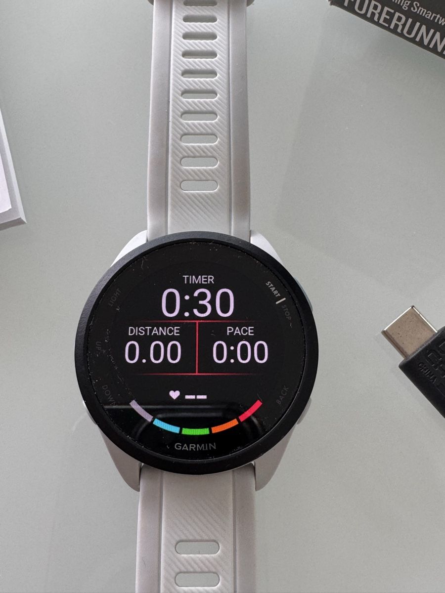 Garmin Smartwatch: hit; garmin forerunner 165, dunstgrau – Usato da sargans venduto da lnoa
