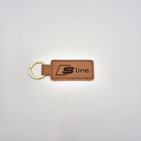 Audi S-line Schlüsselanhänger aus Kunstleder  Lasergravur