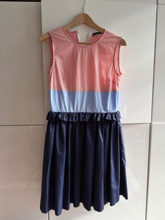 Max Mara Sportmax Damen Kleid rot-weiss gestreift Grösse S