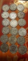 18x Schweizer 1/2 Franken Münzen 1940-1969