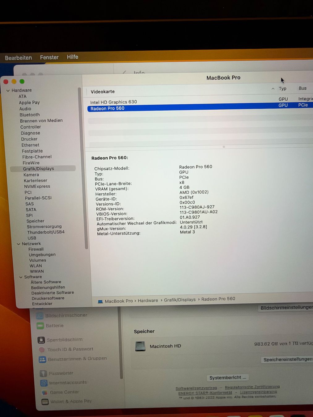 Apple Notebooks: Apple MacBook Pro 15" i7 1TB SSD – Gebraucht aus Burgdorf von manusch02 7