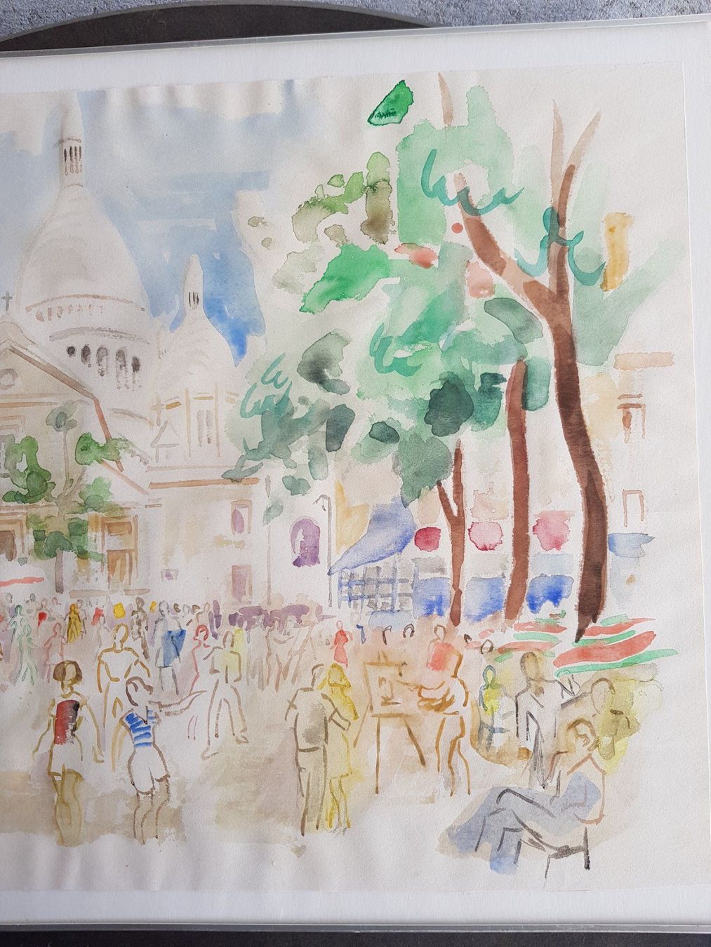 Dipinti: Gemälde Bild Aquarell Francis Pasquier 1901-1969 – Usato da Walterswil BE venduto da Lonitti 2