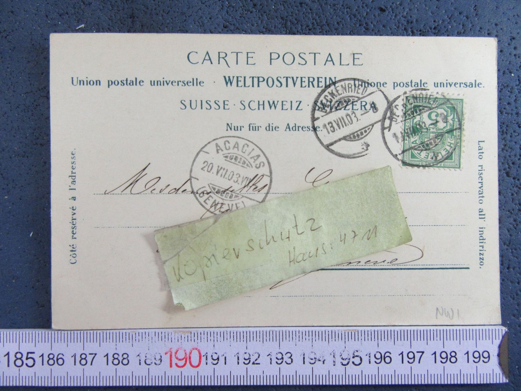 Cartes postales: BECKENRIED 1903 AK ONW BUG – D'occasion à Ettingen par Hausi4711 1