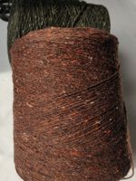 Merino Tweed für D&G von New Mill, Galles 525g braunrot