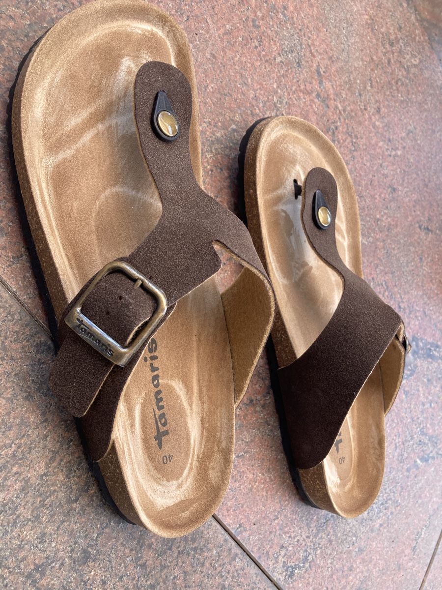 Tamaris Scarpe da donna: Neuwertige Ledersandalen, 40 – Nuovo (secondo la descrizione) da Riehen venduto da utabear 2