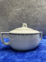 Vintage Zuckerdose mit Deckel, Blumendesign, Langenthal
