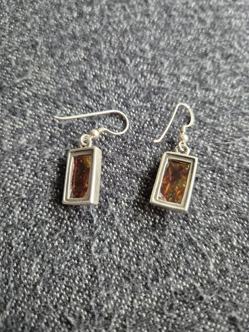 Orecchini pendenti & Orecchini a lobo: Elegante Ohrringe mit Bernstein und Silber 925 – Usato da Binningen venduto da rom_9ls7 1