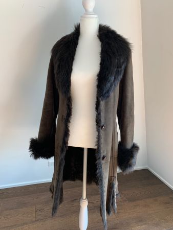 Manteau d'hiver en peau d'agneau S