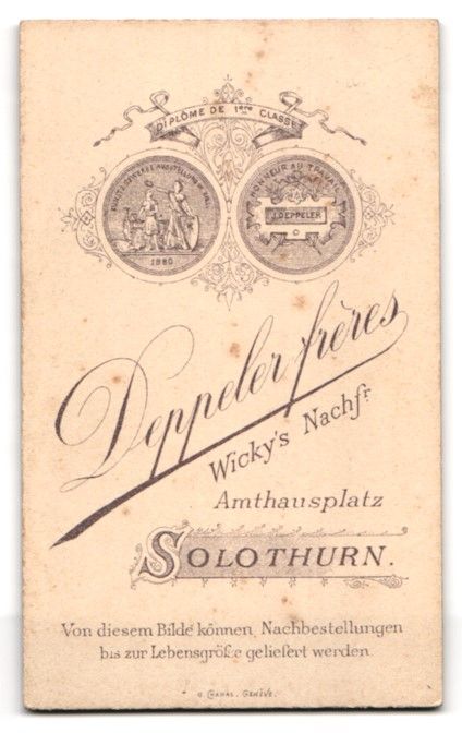 Photos & affiches: Fotografie Deppeler frères, Solothurn,  – D'occasion à Berlin par bartko-reher 1