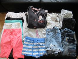 Kleiderpaket Mädchen, 14 Teile, Hosen, T-Shirts, Gr. 122-152