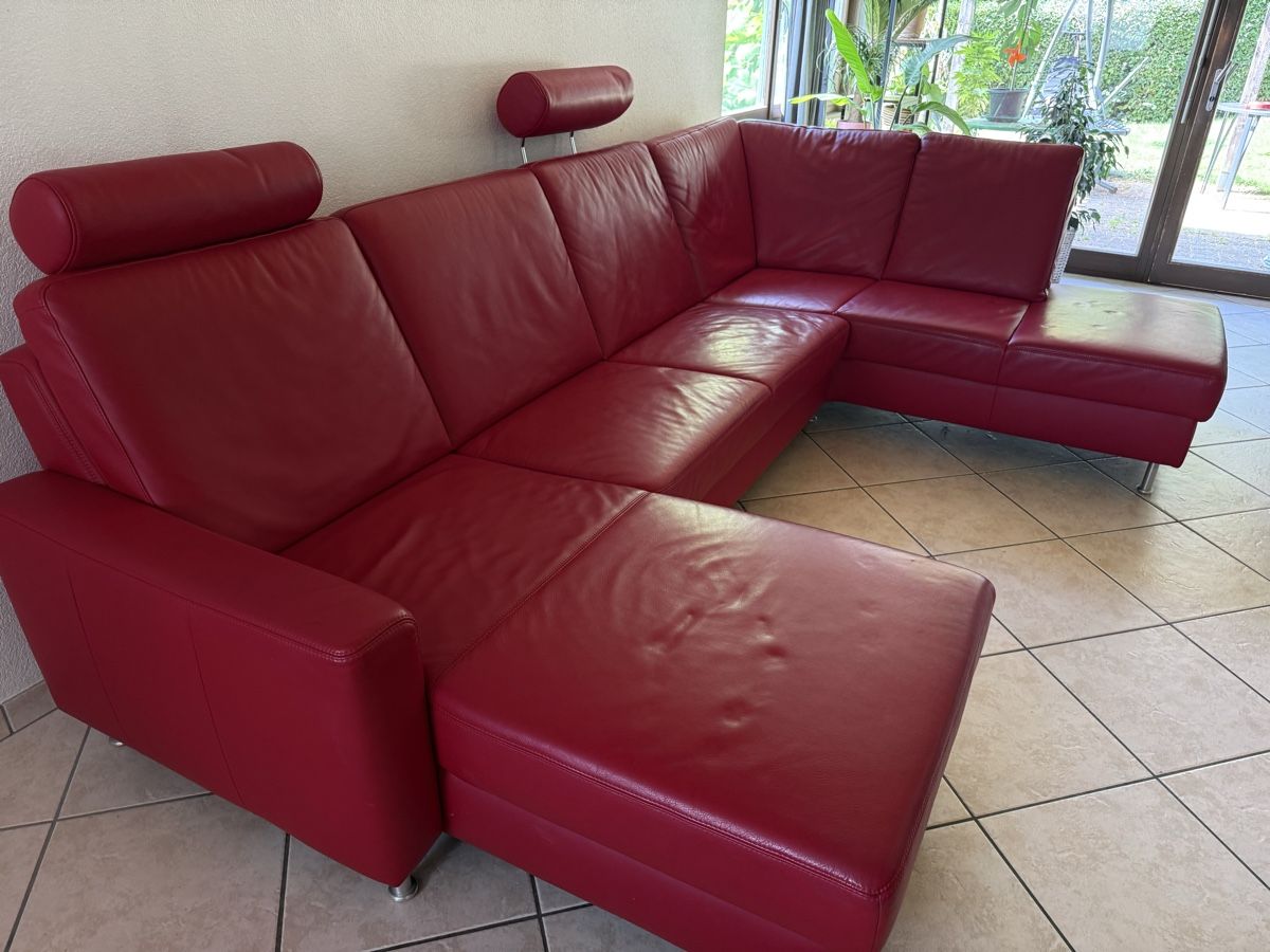 Divani: Sofa Leder Rot – Usato da Wynigen venduto da KaZu79 1