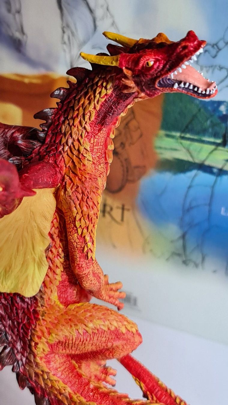 Statuette: The Tudor Mint, fliegender Roter Drache – Usato da Aesch BL venduto da pri_fp8t 1
