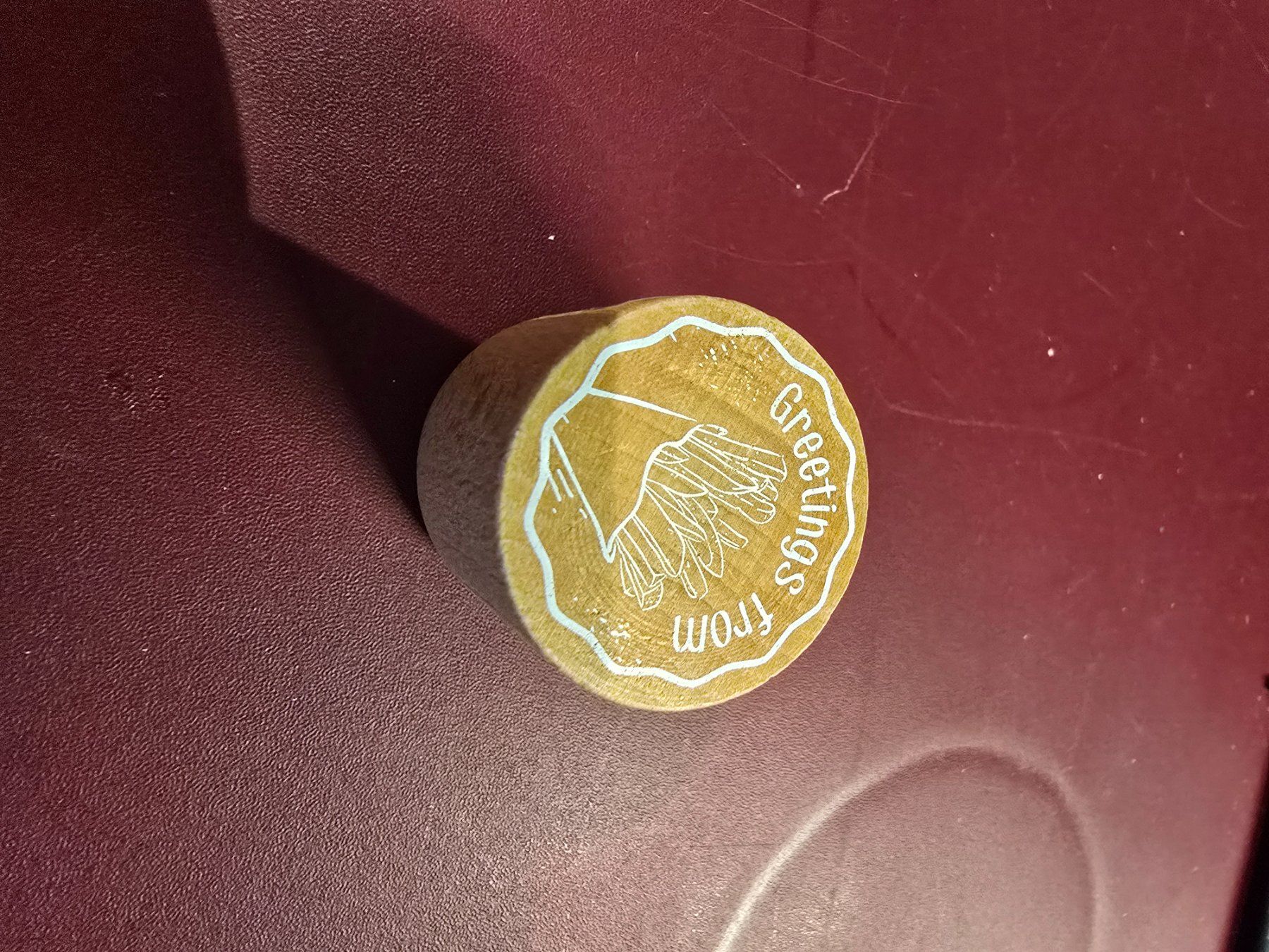 Tampons: Stempel "Greetings from" mit Pommes Bild – D'occasion à Büttikon AG par Amineah