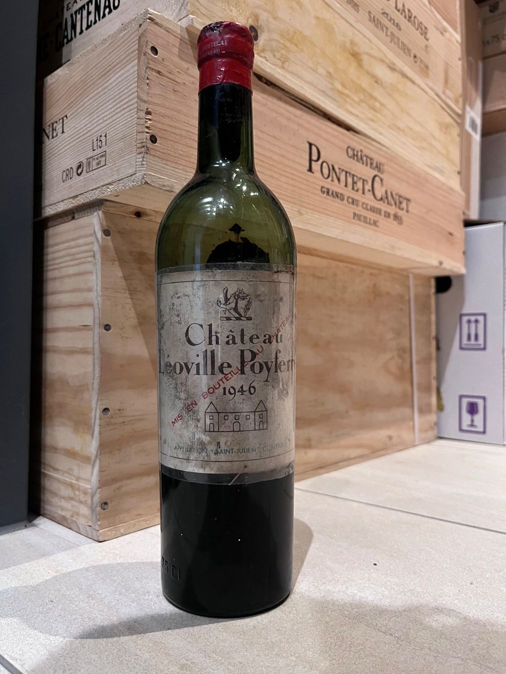 Vino: Château Léoville Poyferré 1946 – Nuovo e nell'imballaggio originale da Liestal venduto da Rockthat 1