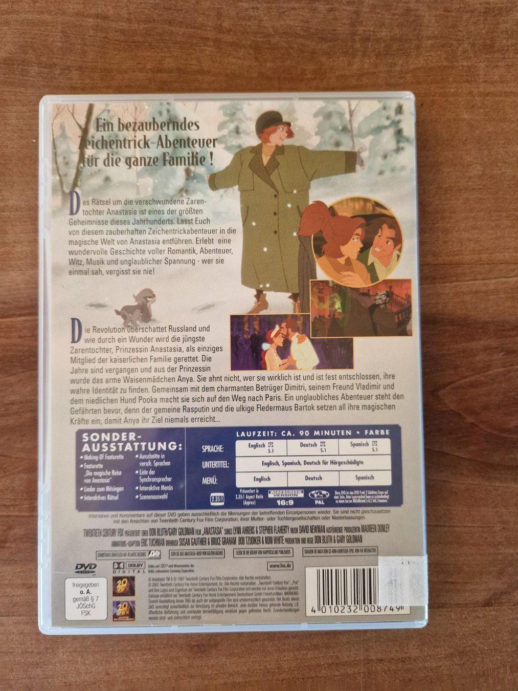 Tutti i DVDs: DVD ANASTASIA – Usato da Giswil venduto da movo08 1