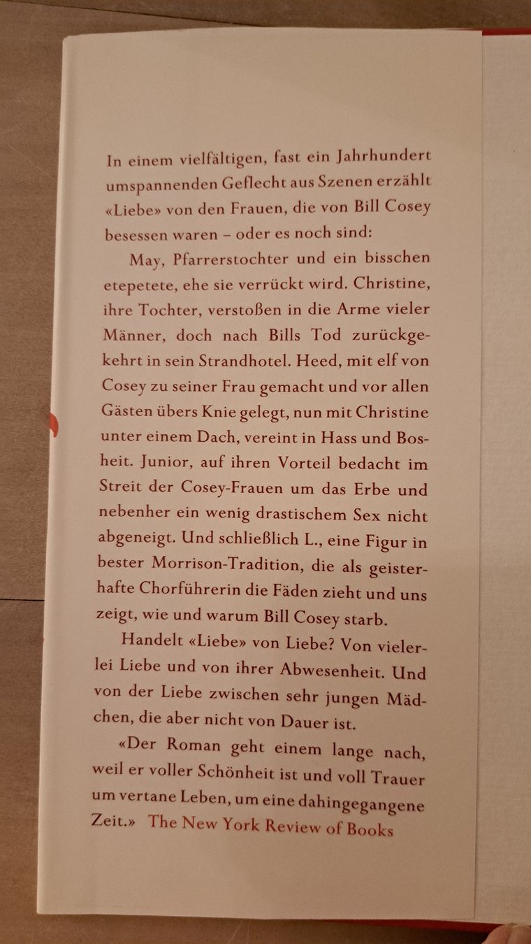 Libri: Toni Morrison - Liebe (Roman) – Usato da Zürich venduto da chusel 2
