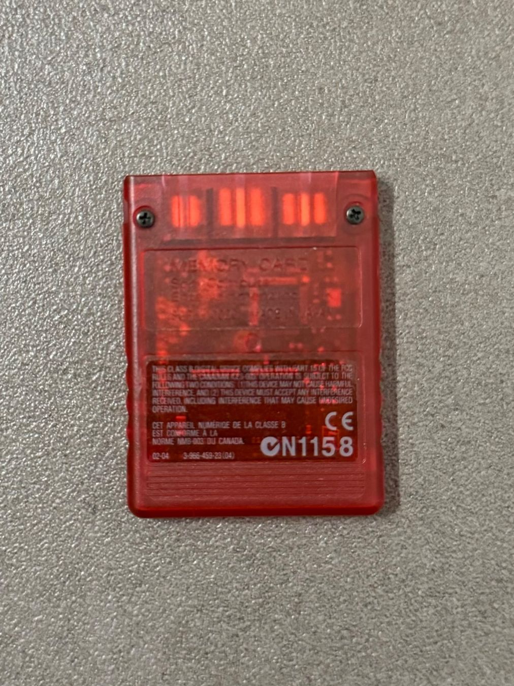 Sony Memory unit & Memory card: Original SONY Playstation 2 Memory Card 8MB Rot – Usato da Birsfelden venduto da Dealgoenner24 1