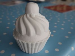 Deko Cupcake von Raeder weiss Porzellan matt NEU