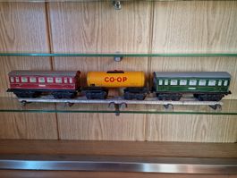 Antike Blechwagen Set Distler 3-teilig