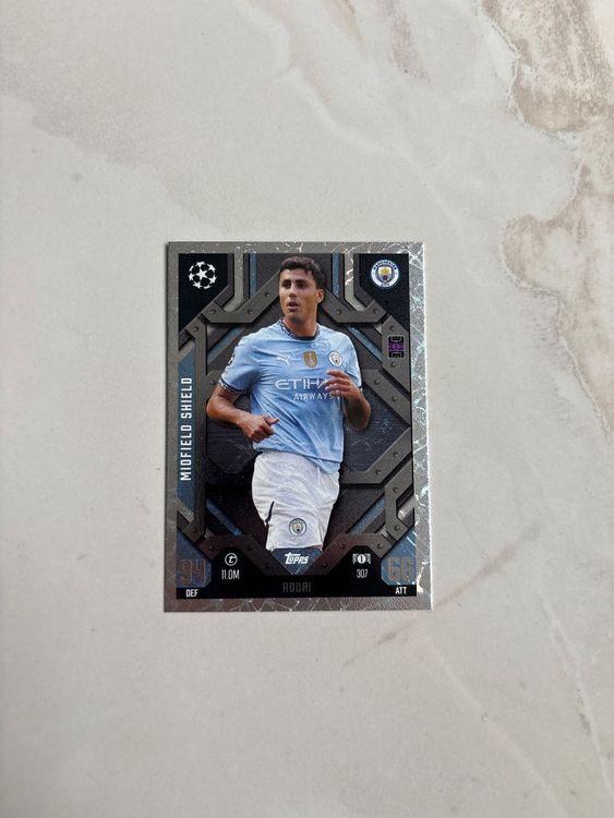 Rodri Match Attax Extra 2024/25 Midfield Shield (Neu und ...