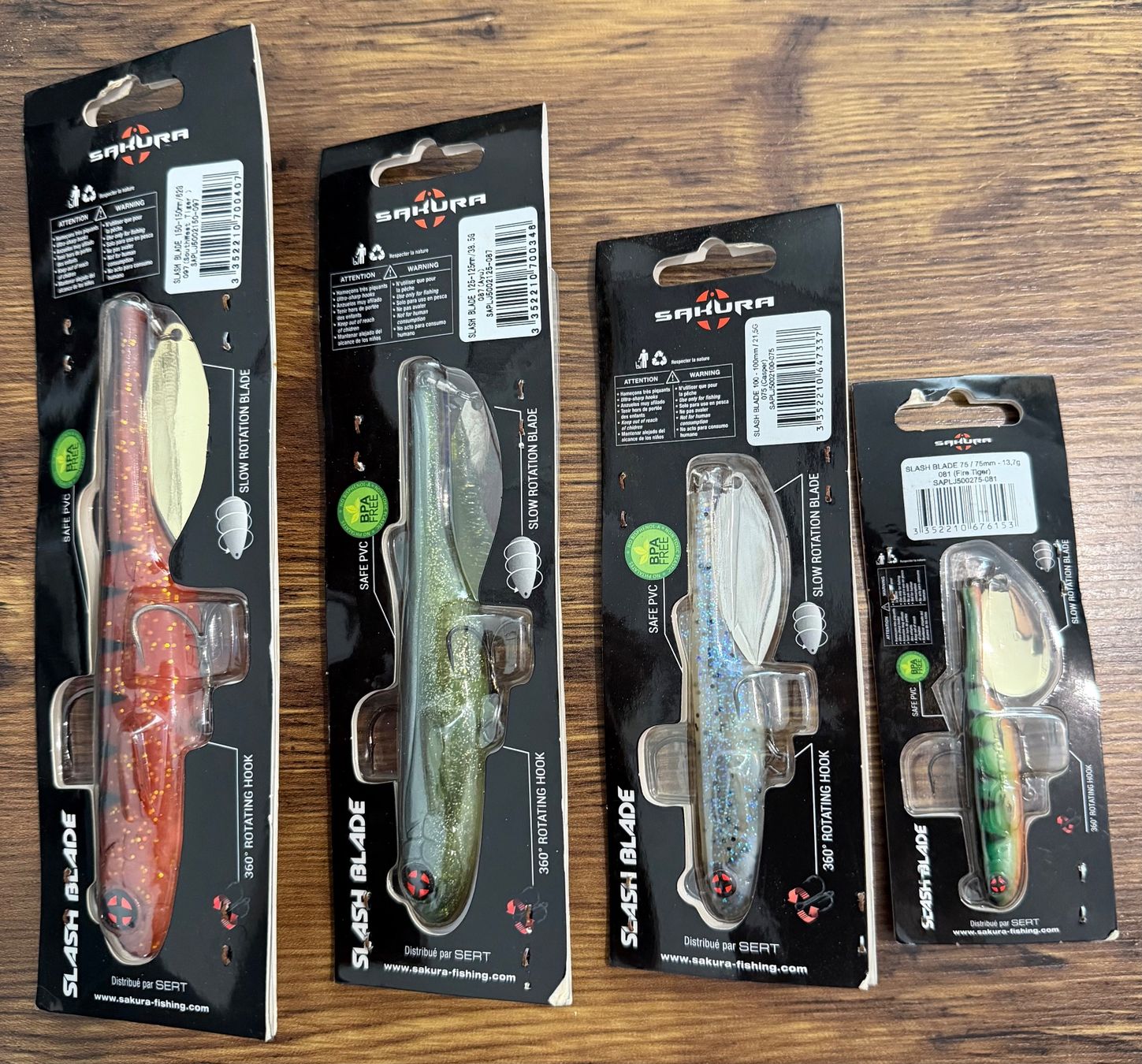 Esche: Sakura Slash Blade 4er Mixset - Set 5 – Nuovo e nell'imballaggio originale da Widnau venduto da Fishingtackle_Oggy 1