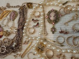 Schmuck Set / Lot Rosé Romantic – 40 Artikel – Vintage