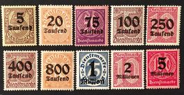 Deutsches Reich Dienstmarken 1923**