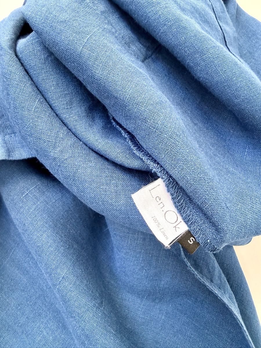 Blusen: Len.Ok Leinenshirt, Gr. S, Blau – Neu (gemäss Beschreibung) aus Basel von A-Z-B 3