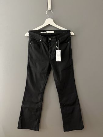 Mango Damenhose Sienna Gr. 36 Schwarz Neu