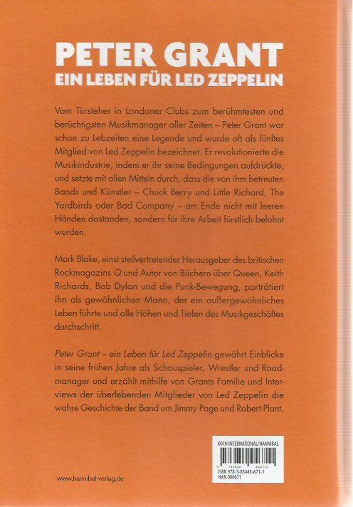 Libri: Buch Peter Grant - Ein Leben für Led Zeppelin – Usato da Landquart venduto da Rber 3