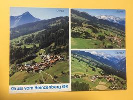 Präz Sarn Tartar Gemeinden Vogelschau Heinzenberg Graubünden