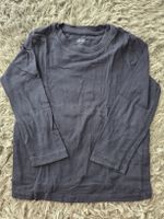 H&M Basic Langarmshirt Grösse 98/104 dunkelblau