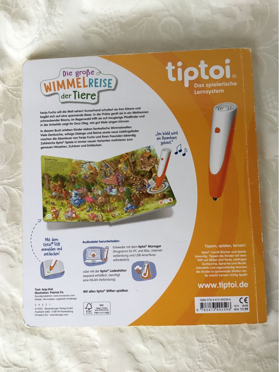 Audiolibri: Tip Toy Wimmel- Reise der Tiere – Usato da St. Gallen venduto da chamilla 1