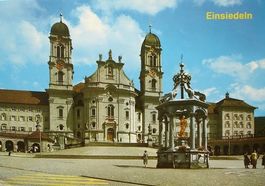 EINSIEDELN Kloster mit Marienbrunnen