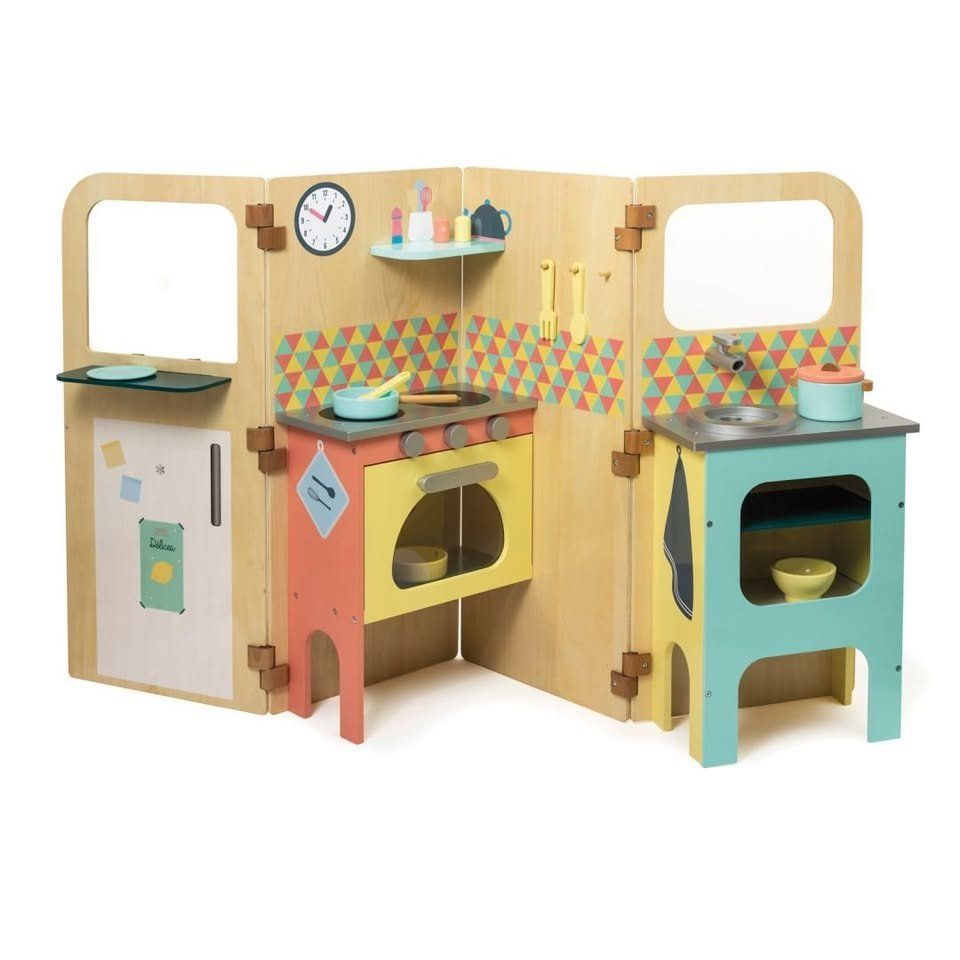 Giocattoli: Cuisine bois Nature & Découvertes pliable + accessoires – Usato da La Sarraz venduto da sch_y8q8 6
