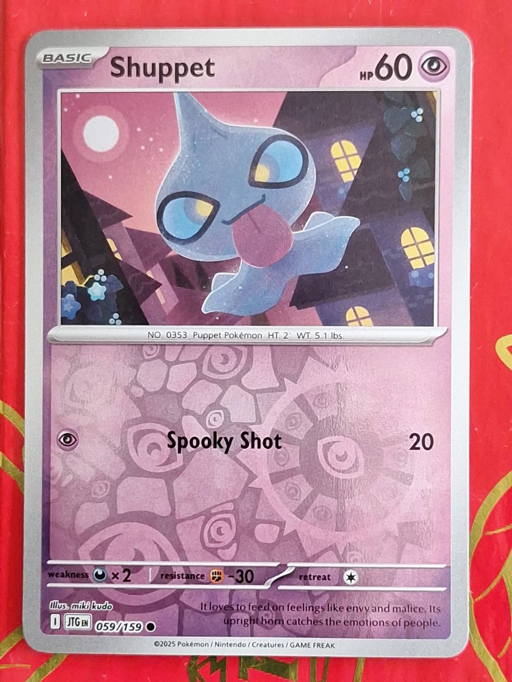 Pokémon Carte collezionabili: Shuppet - Reverse Holo Pokemon Journey Together – Usato da Altstätten SG venduto da GGsGameshop