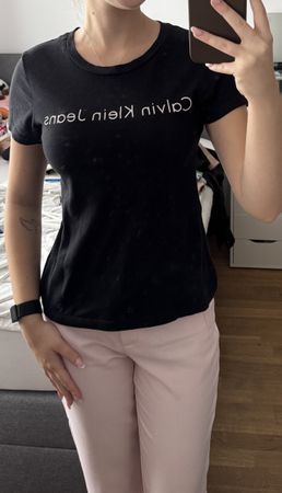 Calvin Klein Jeans T-Shirt schwarz Grösse S getragen