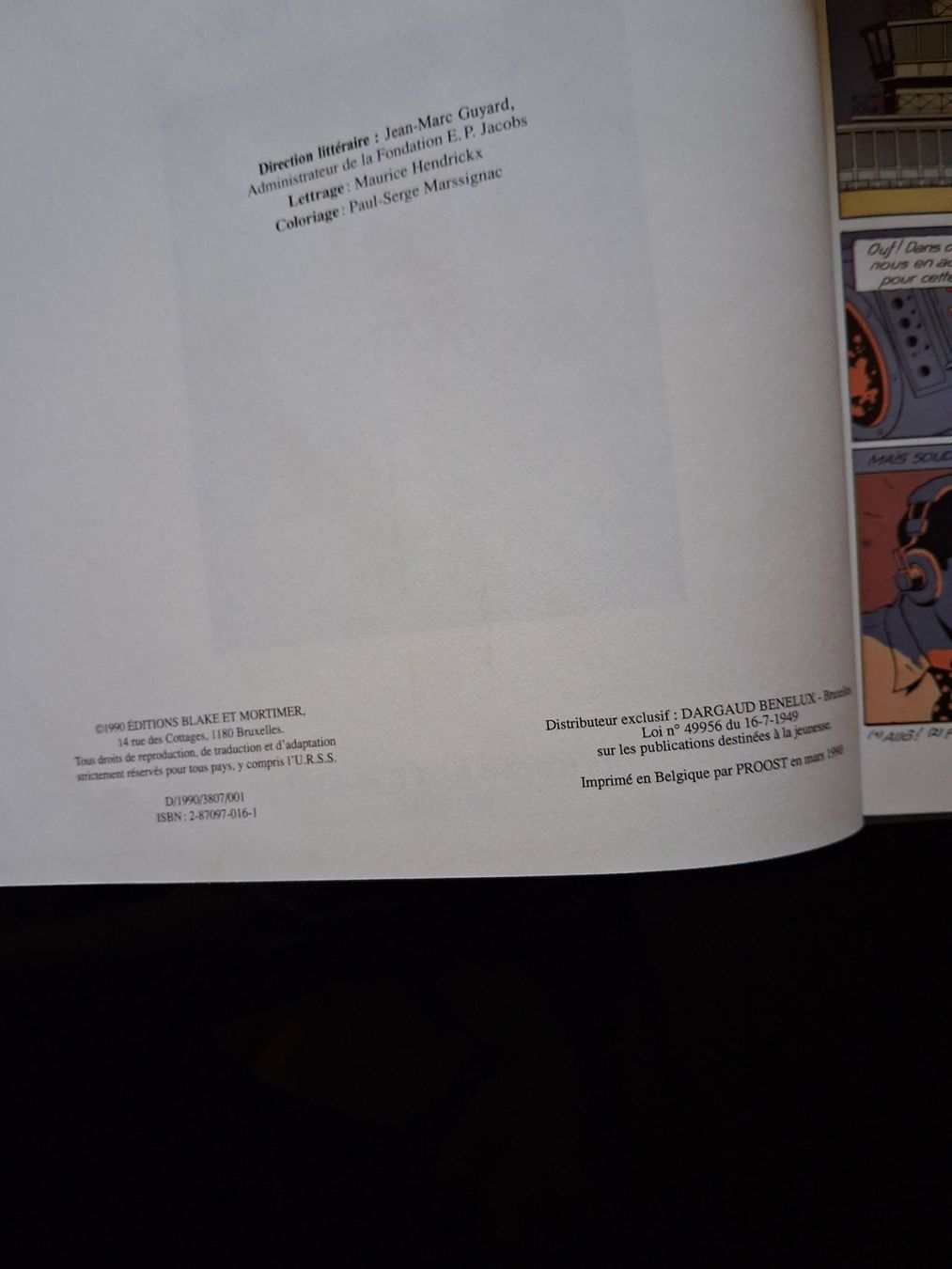 Fumetti: Blake et Mortimer Les 3 Formules du Professeur Sato T1 1990 – Usato da Cartigny venduto da pgc_fk9s 2