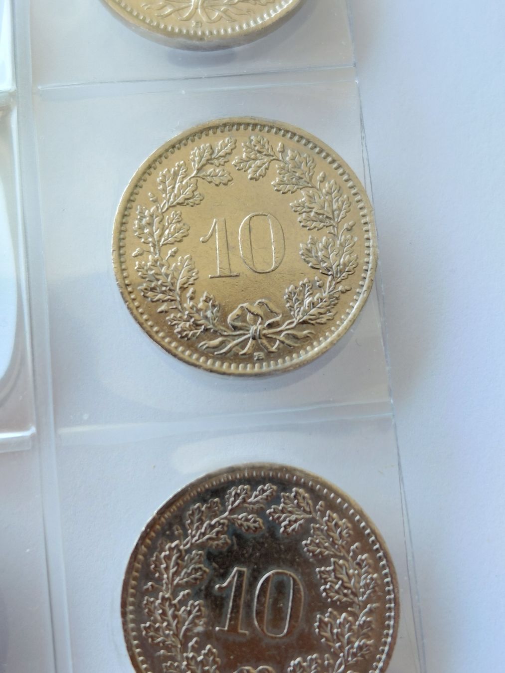 Tutti le monete: 10 Rappen 9 Stück 1990-98 – Usato da Bonaduz venduto da topolino052 4