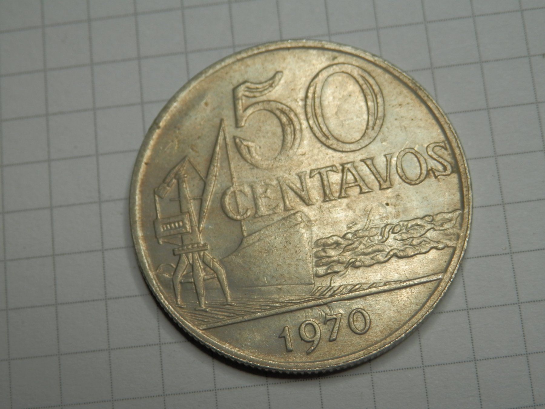 Tutti le monete: Brasilien  50 Centavos, 1970 – Usato da Weiach venduto da weiach81 1